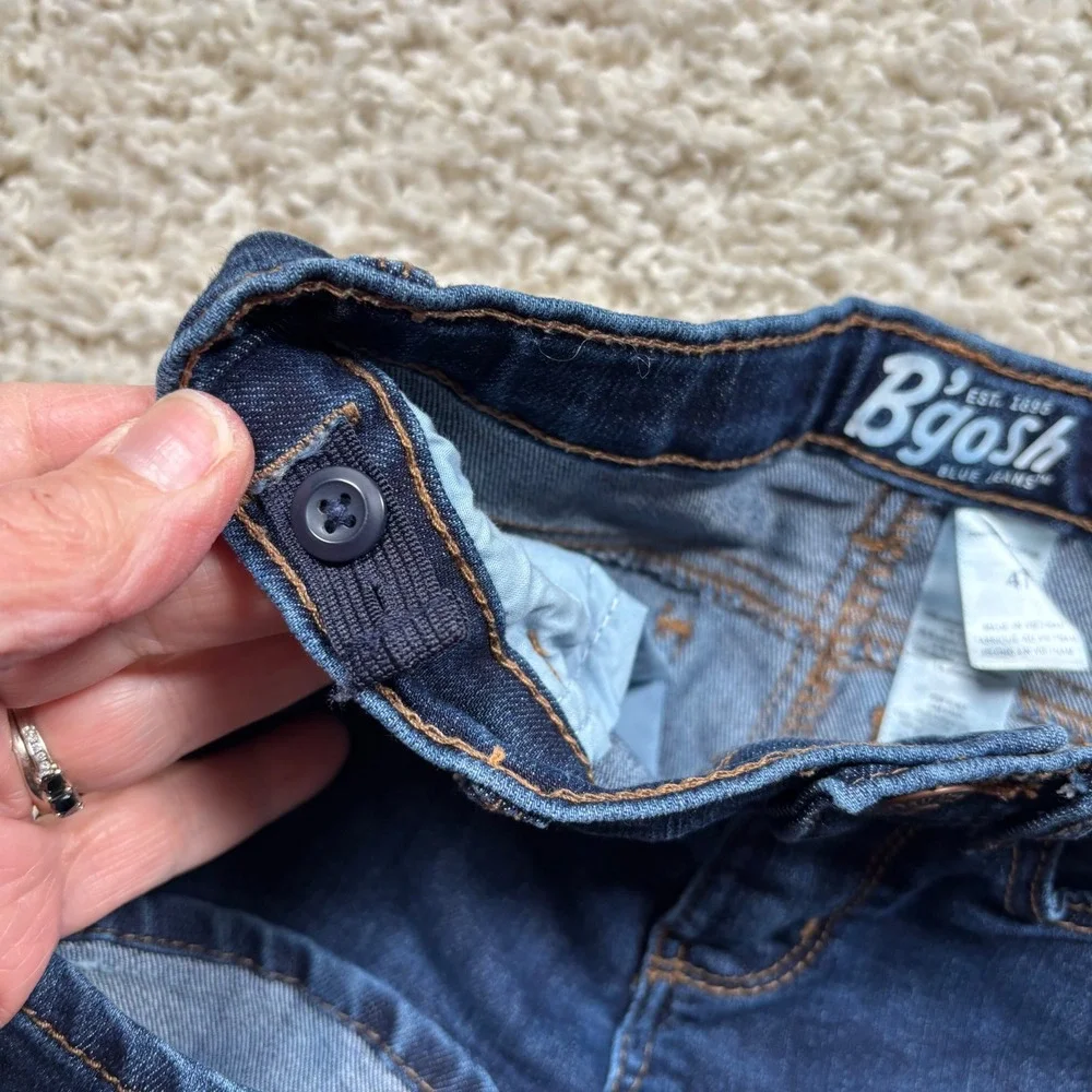 OshKosh‎ Bgosh Toddler Girls Bootcut Jeans Dark Wash Size 4T Set of 2